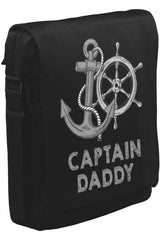 Captain DaddyUnisex Siyah Postacı Çanta