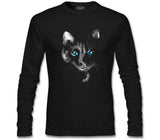 Cat in Blue Siyah Erkek Sweatshirt