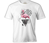 Certain Angles - Flamingo Beyaz Erkek Tshirt