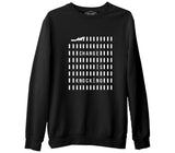 Change is Knocking Siyah Erkek Kalın Sweatshirt
