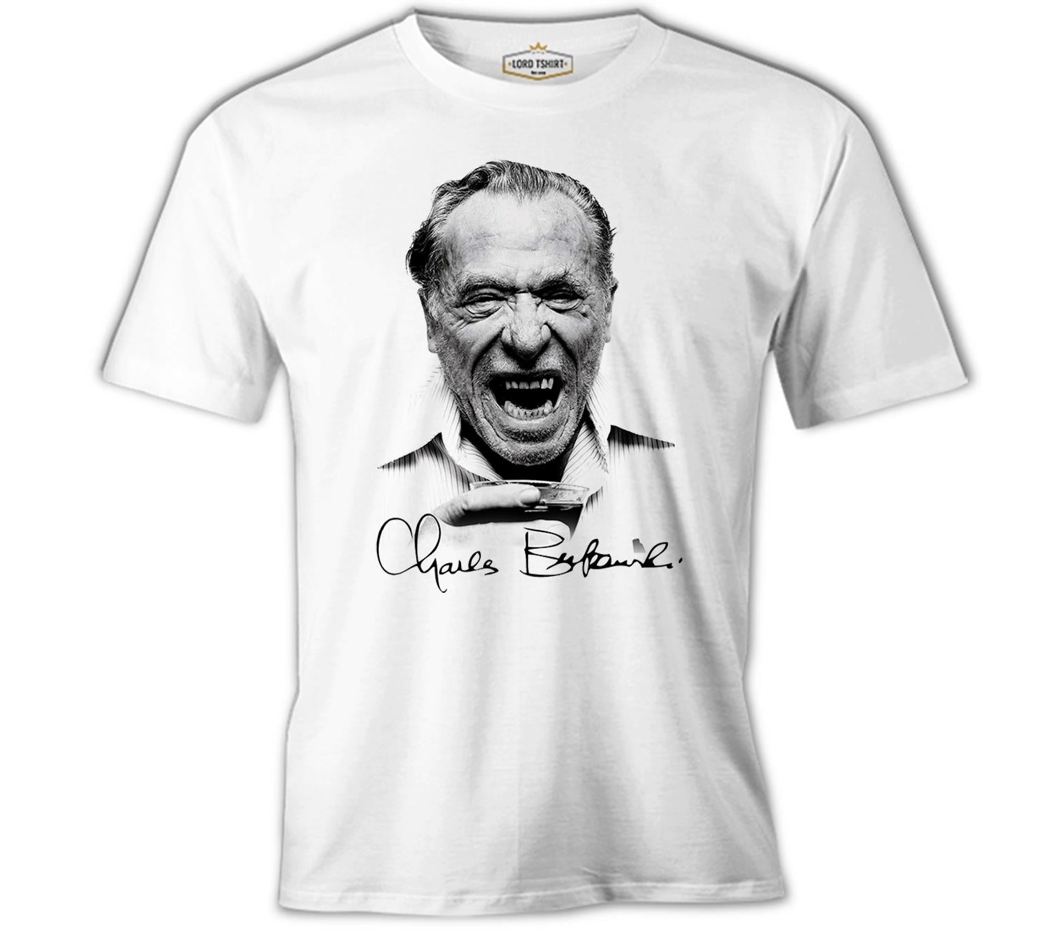 Charles Bukowski White Men's T-Shirt 