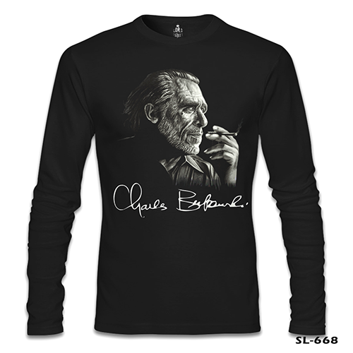 Charles Bukowski Siyah Erkek Sweatshirt