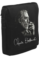 Charles Bukowski Unisex Siyah Postacı Çanta