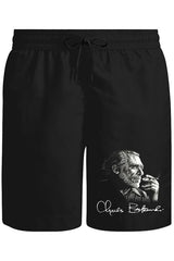 Charles Bukowski Unisex Siyah Şort