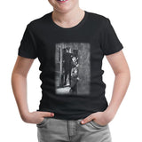 Charlie Chaplin Black Kids Tshirt