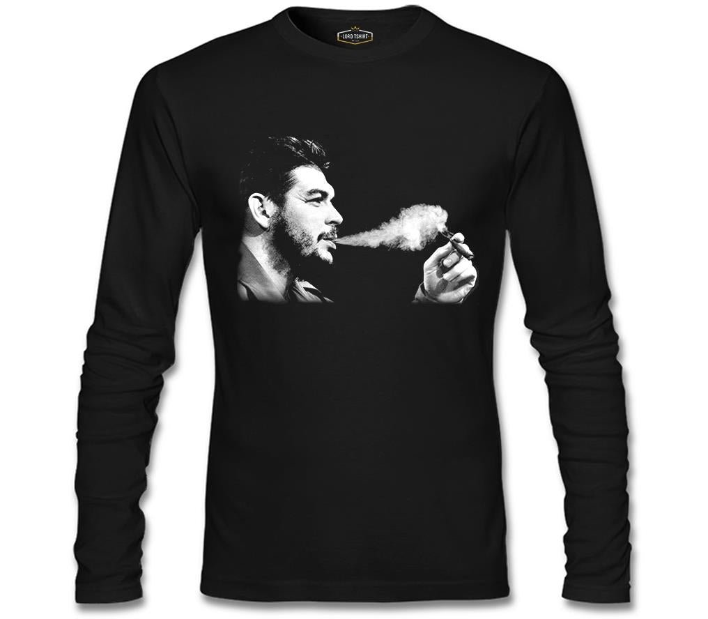 Che Guevara 3 Siyah Erkek Sweatshirt