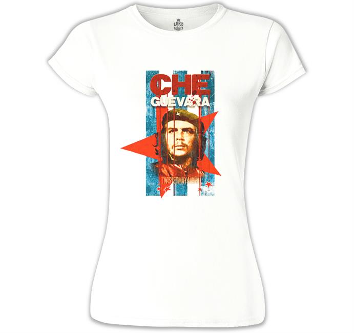 Che Guevara Beyaz Kadın Tshirt