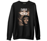 Che Guevara - City  Siyah Erkek Kalın Sweatshirt