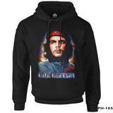 Che Guevara - Classic Siyah Erkek Fermuarsız Kapşonlu