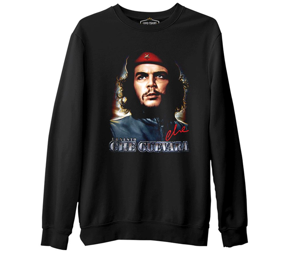 Che Guevara - Classic  Siyah Erkek Kalın Sweatshirt