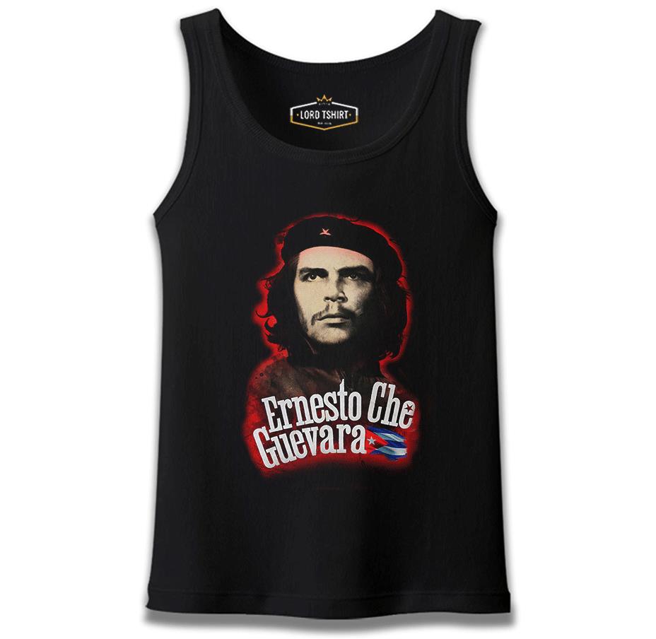 Che Guevara - Flag Siyah Erkek Atlet