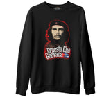 Che Guevara - Flag  Siyah Erkek Kalın Sweatshirt