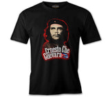 Che Guevara - Flag Siyah Erkek Tshirt