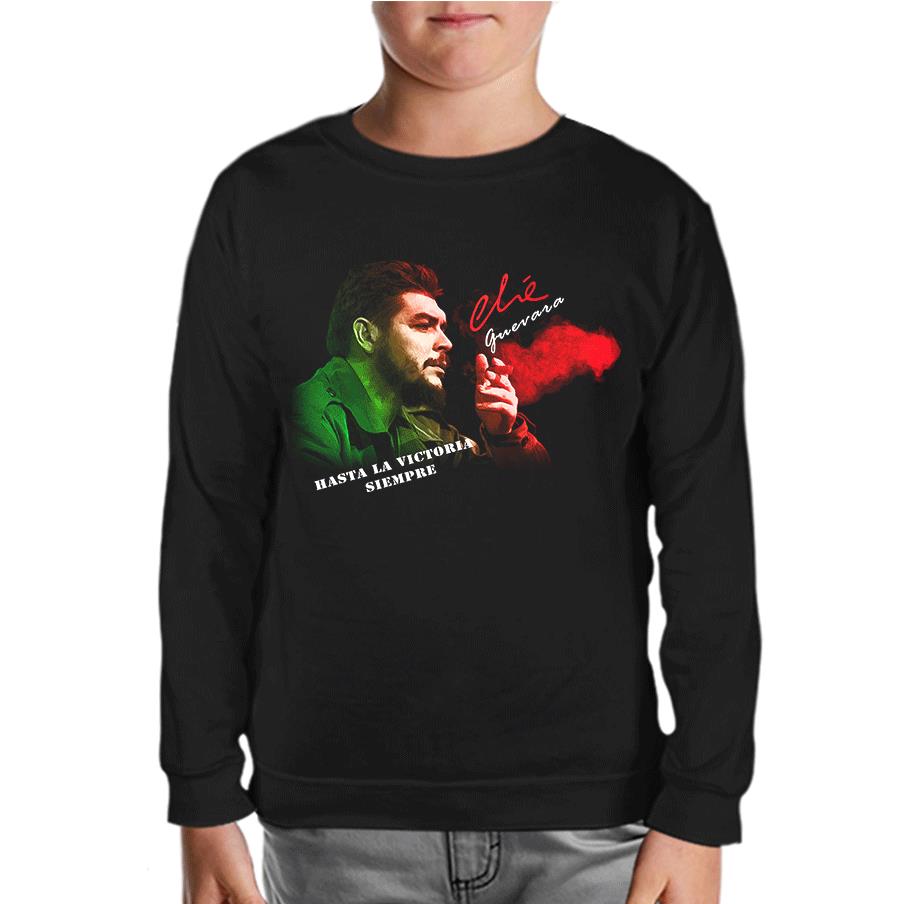 Che Guevara - Green Red Black Kids Sweatshirt