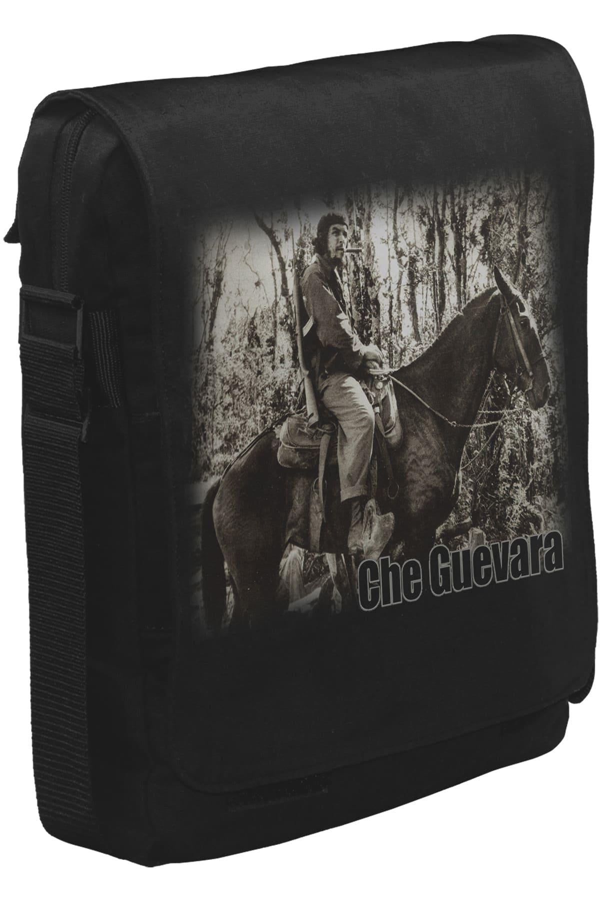 Che Guevara I  Unisex Siyah Postacı Çanta