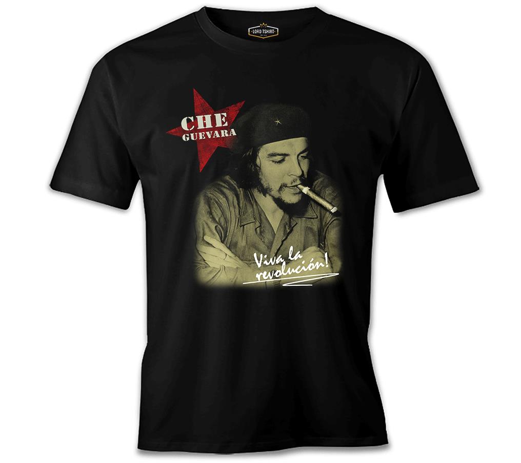 Che Guevara - Puro Siyah Erkek Tshirt