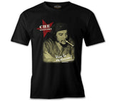 Che Guevara - Puro Siyah Erkek Tshirt