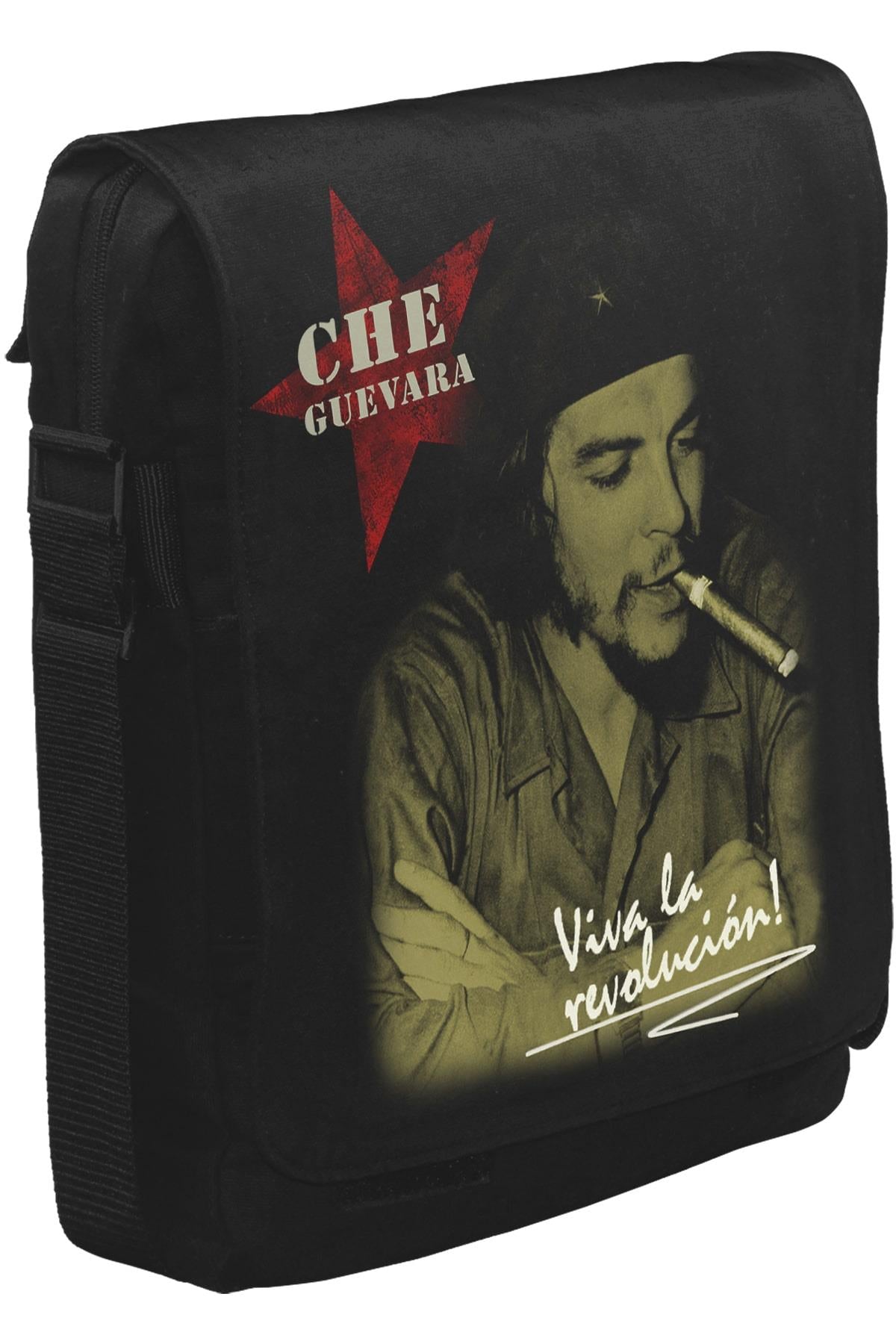 Che Guevara - Puro Unisex Siyah Postacı Çanta