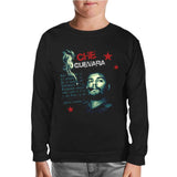 Che Guevara - Smoke Siyah Çocuk Sweatshirt