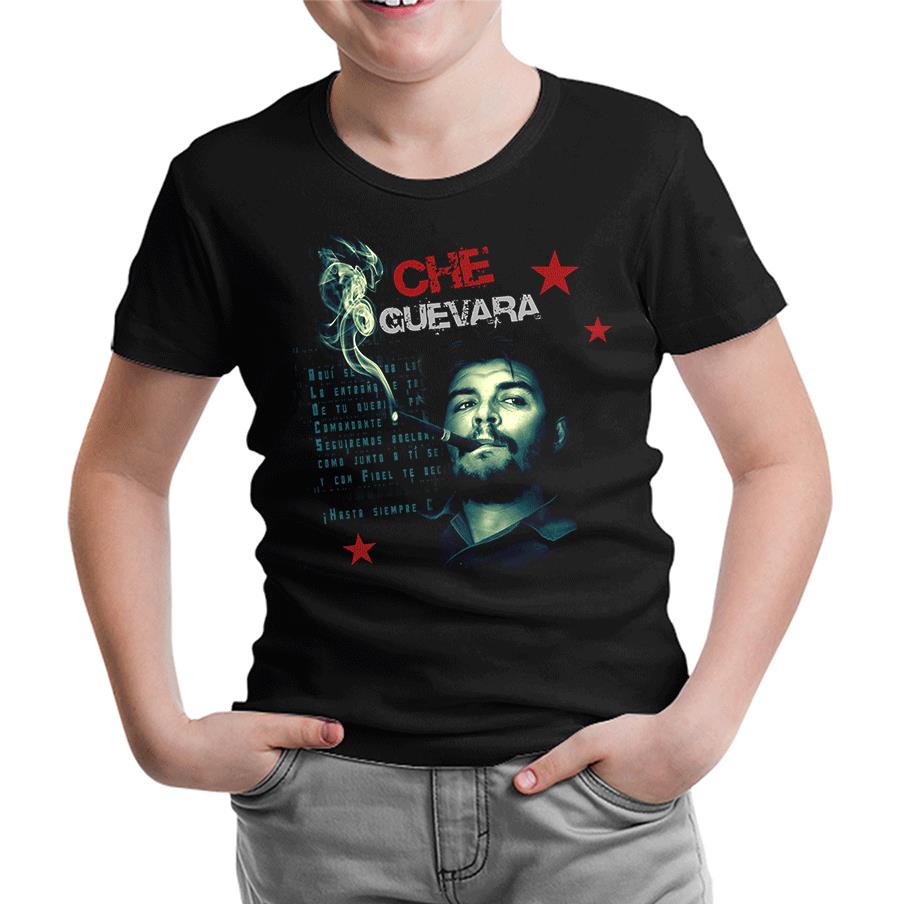 Che Guevara - Smoke Siyah Çocuk Tshirt