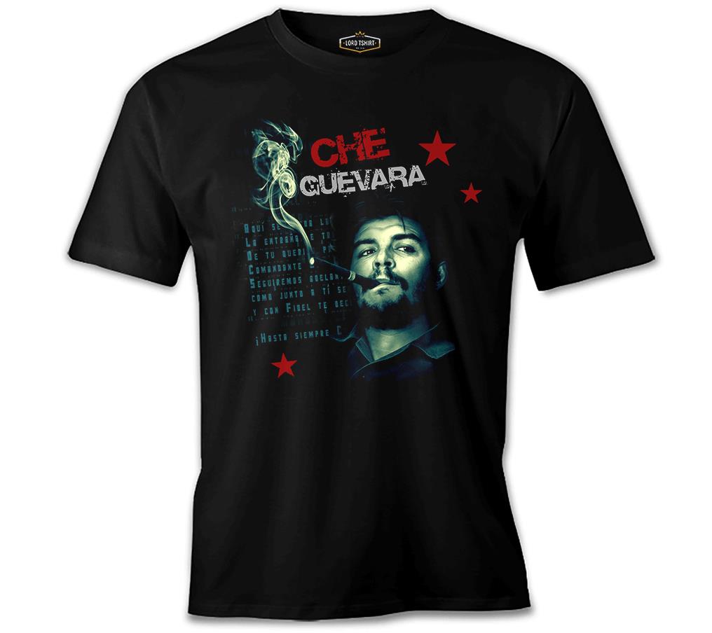 Che Guevara - Smoke Siyah Erkek Tshirt