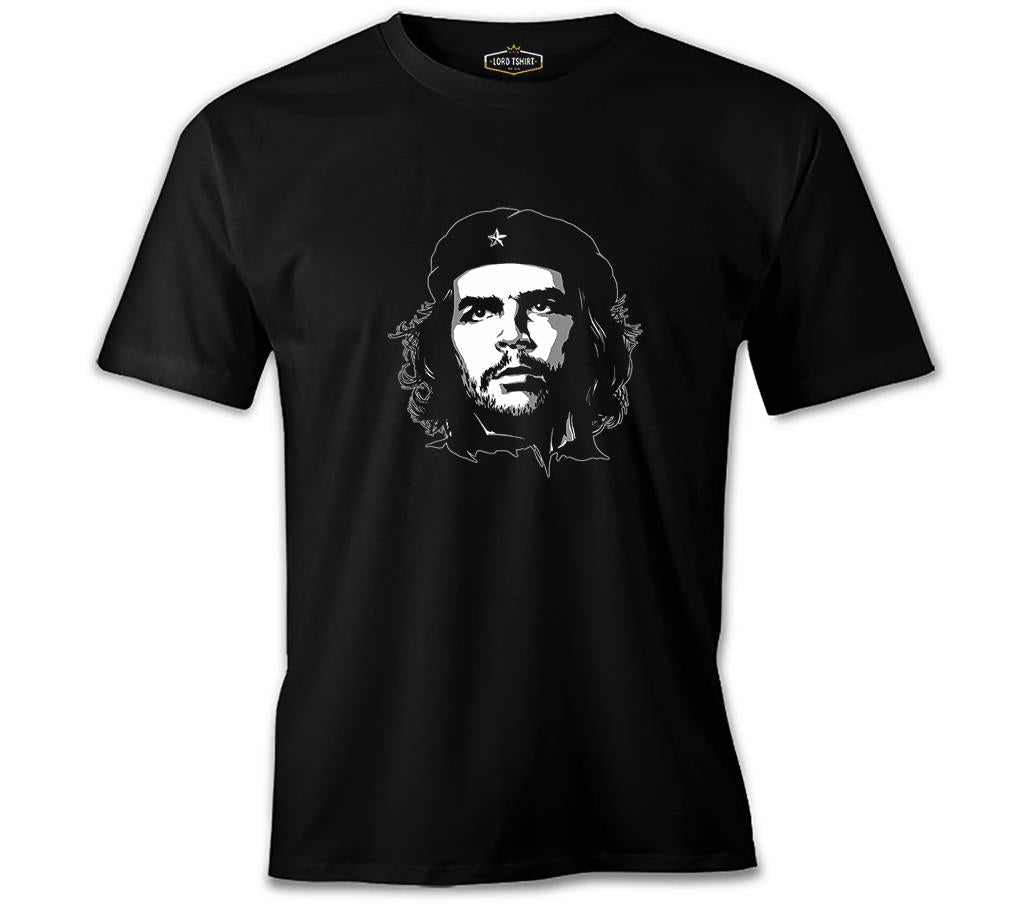 Che Guevara - The Black Star Siyah Erkek Tshirt
