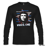 Che Guevara - Viva Siyah Erkek Sweatshirt