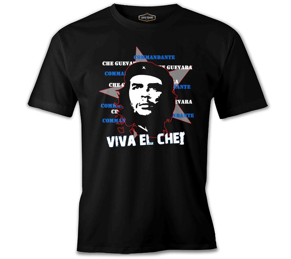 Che Guevara - Viva Siyah Erkek Tshirt