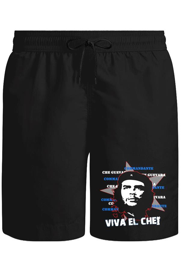 Che Guevara - Viva Unisex Siyah Şort