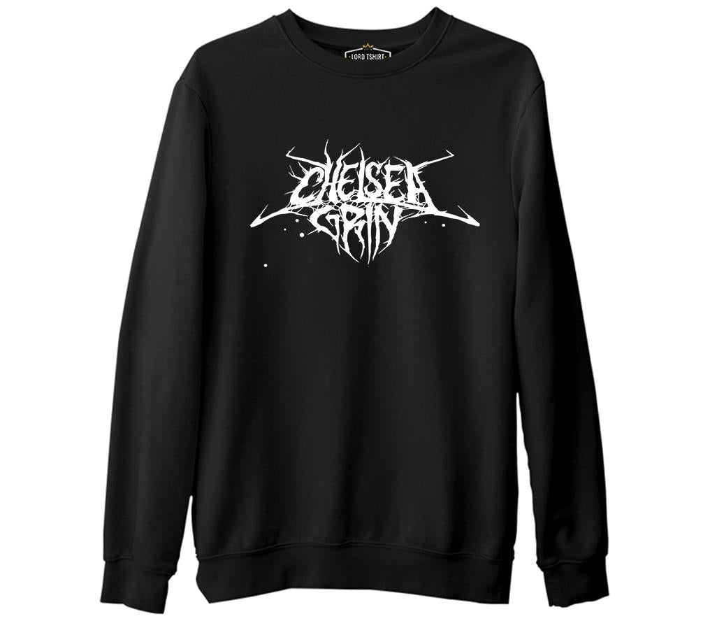 Chelsea Grin - Logo  Siyah Erkek Kalın Sweatshirt