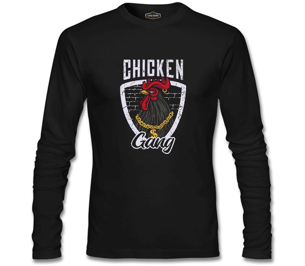 Chicken Gang Siyah Erkek Sweatshirt