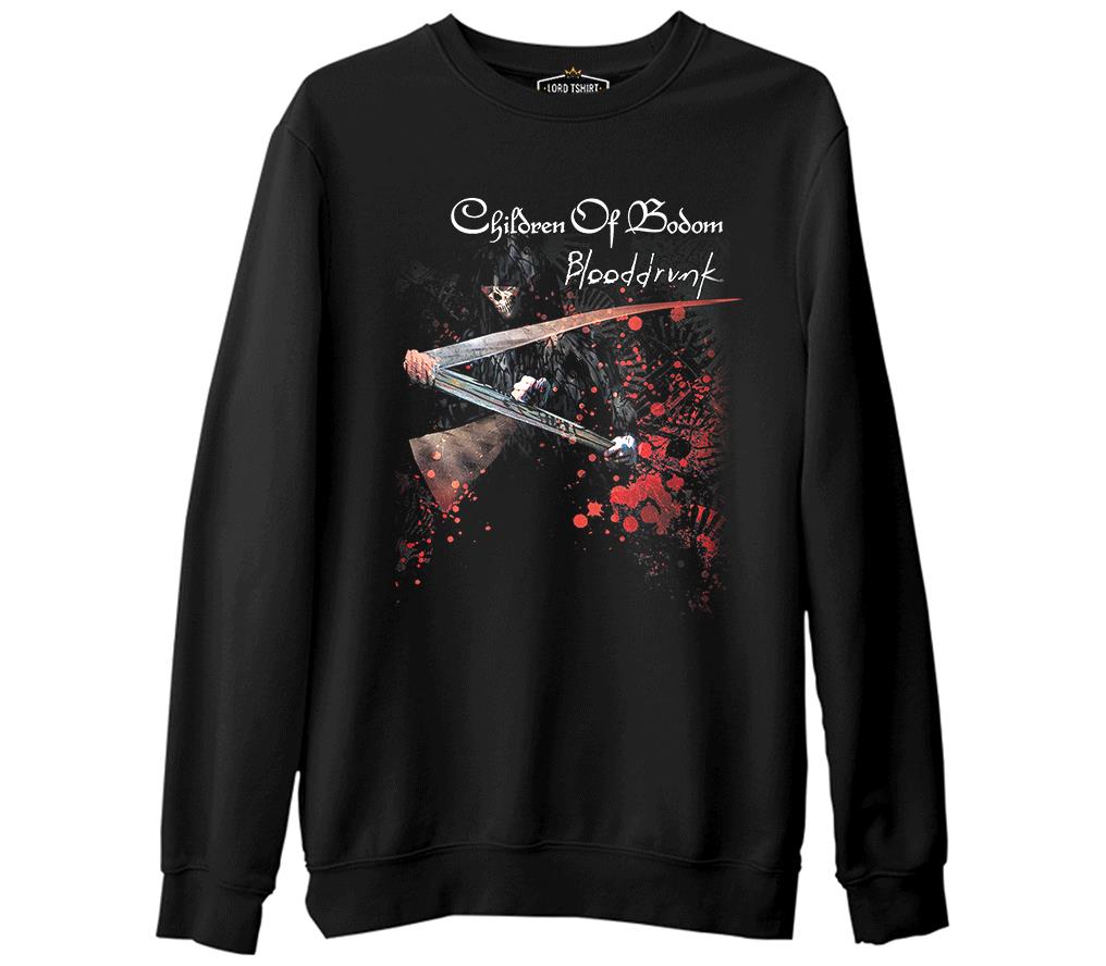 Children of Bodom - Blooddrunk  Siyah Erkek Kalın Sweatshirt