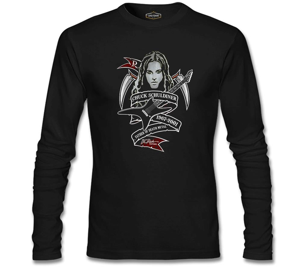 Chuck Schuldiner - 1967 Siyah Erkek Sweatshirt