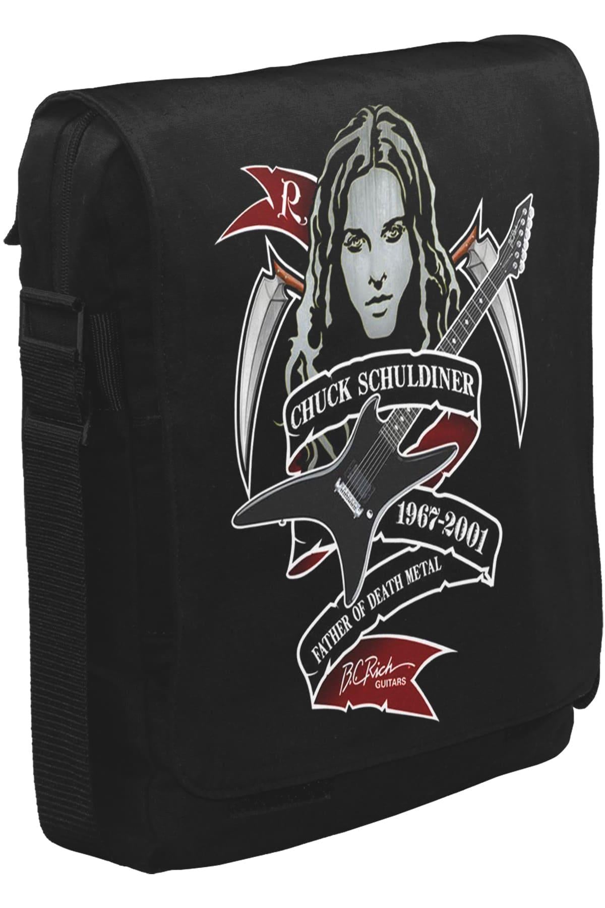 Chuck Schuldiner - 1967 Unisex Siyah Postacı Çanta