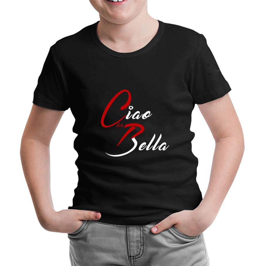 Ciao Bella - CdeP Siyah Çocuk Tshirt