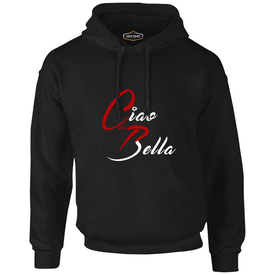 Ciao Bella - CdeP Black Men's Zipperless Hoodie