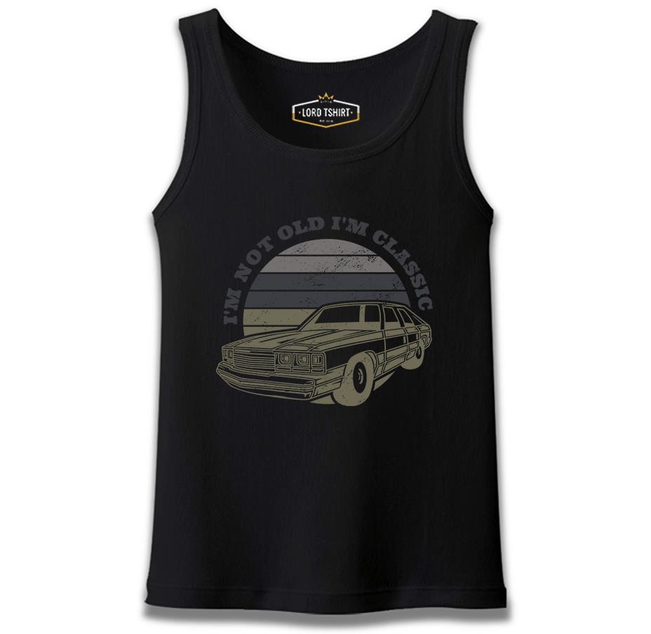 Classic Cars Not Old Siyah Erkek Atlet
