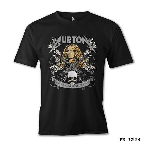 Cliff Burton - To Live Is To Die Siyah Erkek Tshirt