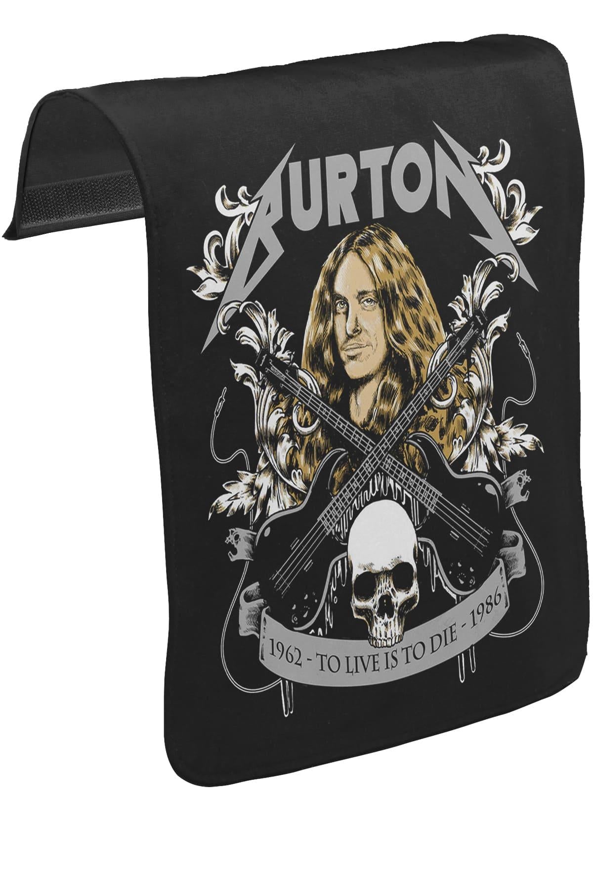 Cliff Burton - To Live Is To Die Unisex Black Snap-On Messenger Bag Cover CK-1214 