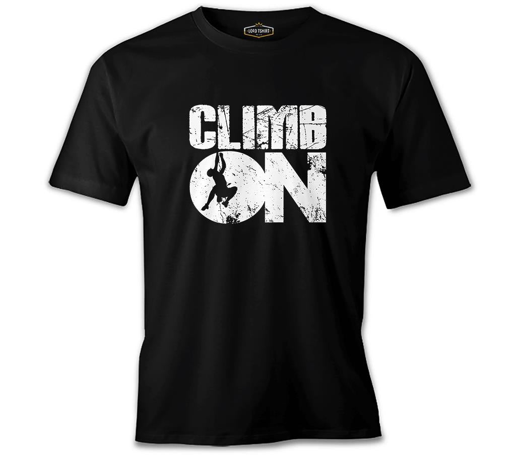 Climb On Siyah Erkek Tshirt