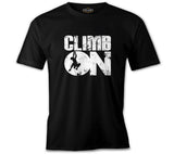 Climb On Siyah Erkek Tshirt