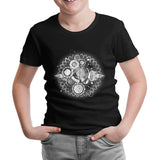 Clock Universe in DNA Chains Abstract Siyah Çocuk Tshirt