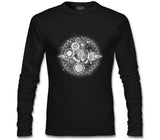 Clock Universe in DNA Chains Abstract Siyah Erkek Sweatshirt