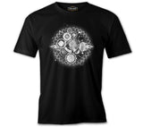 Clock Universe in DNA Chains Abstract Siyah Erkek Tshirt