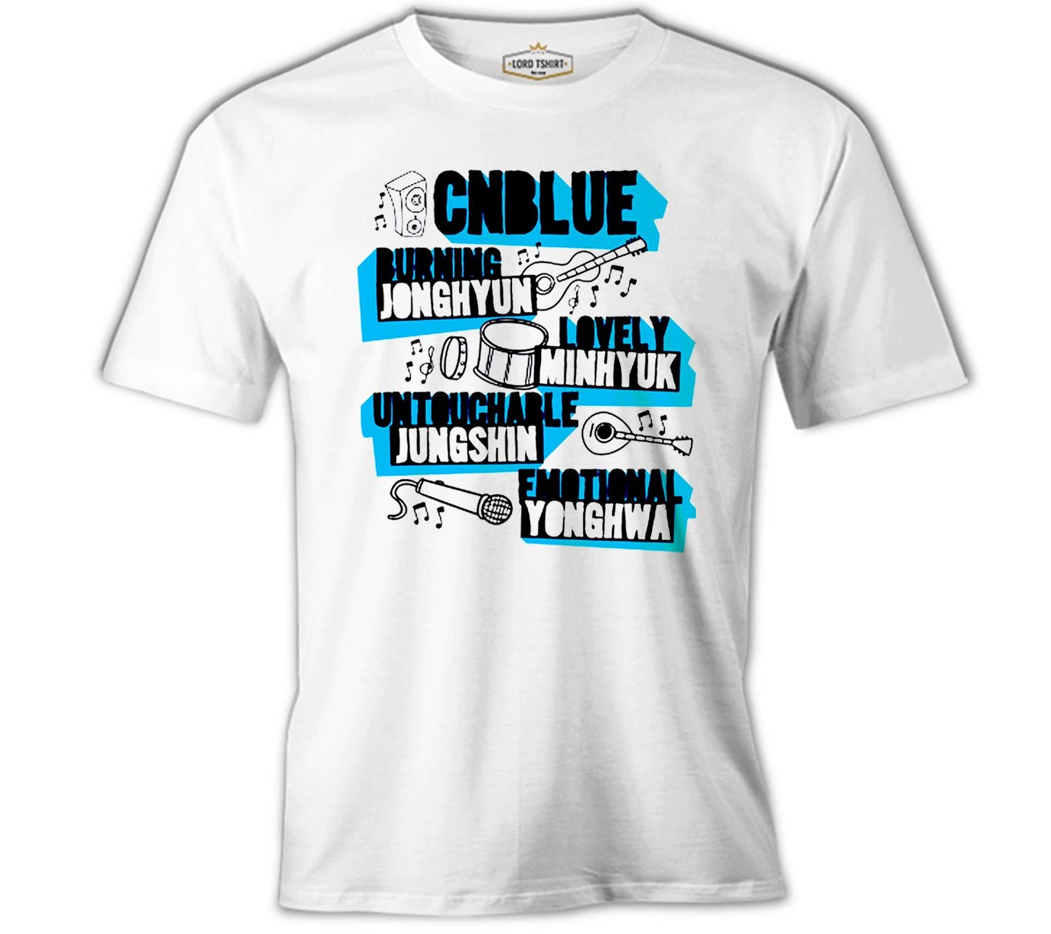 CNBlue - BLUE Beyaz Erkek Tshirt