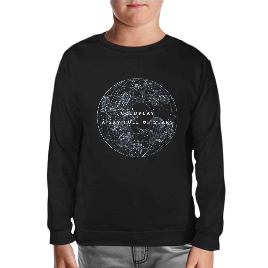 Coldplay - A Sky Full Of Stars Black Kids Sweatshirt