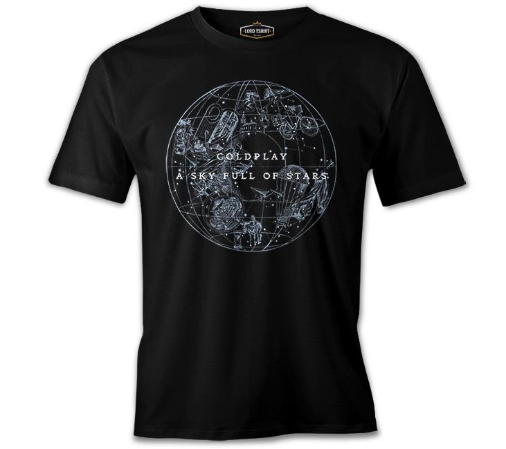 Coldplay - A Sky Full Of Stars Siyah Erkek Tshirt