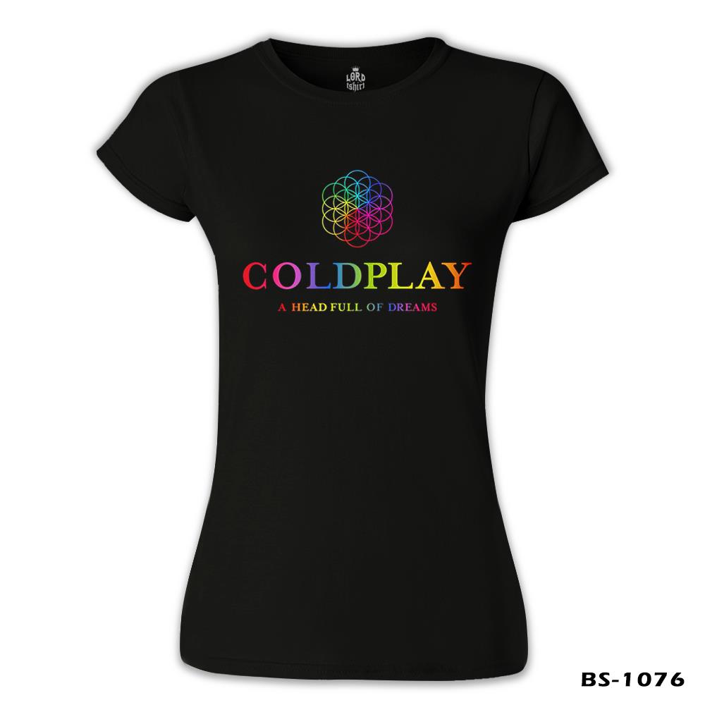 Coldplay - Dreams Siyah Kadın Tshirt