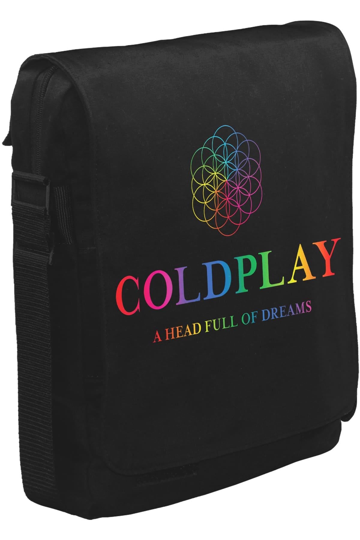 Coldplay - Dreams Unisex Siyah Postacı Çanta