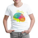 Color Slinky White Kids Tshirt